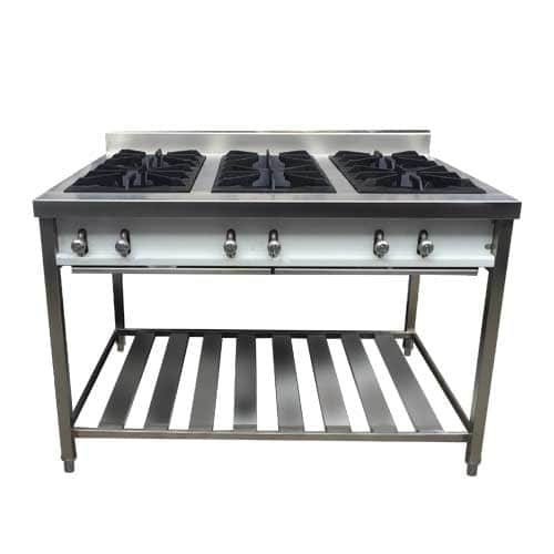 Cocina a gas de 08 hornillas