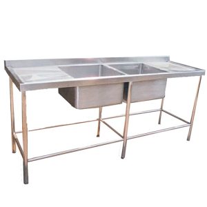 Lavadero de 02 pozas con 02 escurridor