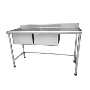 Lavadero de 02 pozas con escurridor