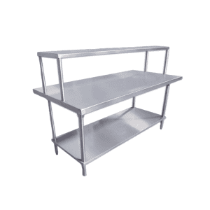 Mesa con repisa superior de 1 nivel