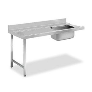 Mesa mural de entrada prelavado para lavavajilla