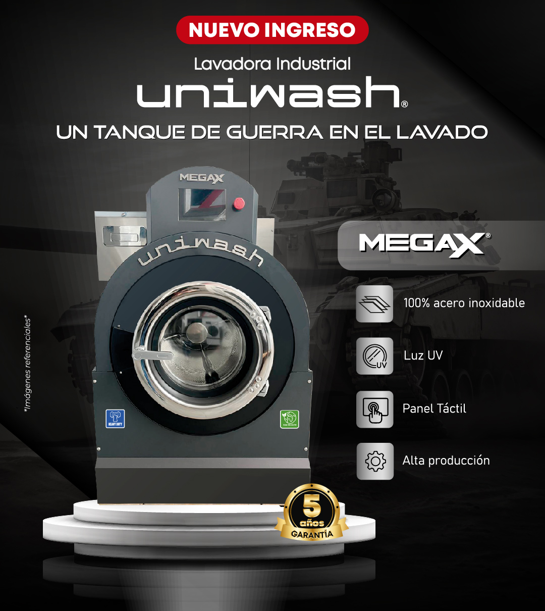 Lavadora Industrial Uniwash - Imagen 2