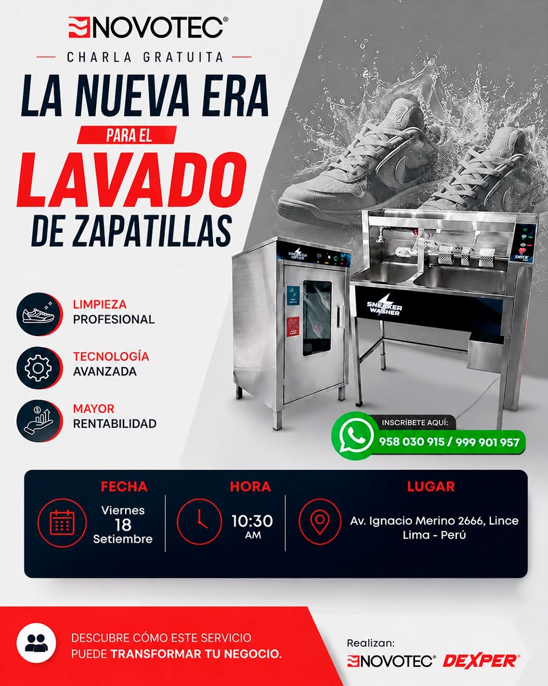 charla lavado de zapatillas